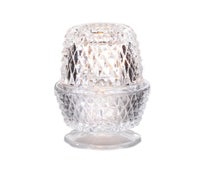 Sterno Products 85370 Vintage Charm Crawford Globe, 3" H X 3-1/4" Dia., Clear, 6/CS