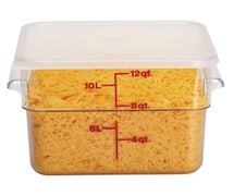 Cambro SFC12S Square Seal Lid For 12, 18 and 22 Qt. Capacity Clear Camwear Containers