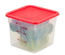 Cambro SCF6451 CamSquares Lid for 6-8 Quart Containers, Winter Rose