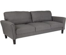 Flash Furniture SL-SF920-3-DGY-F-GG Upholstered Sofa in Dark Gray Fabric