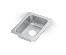Vollrath 131-8 - Flat Rim Single bowl sink, 6/CS