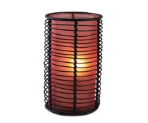 Sterno Products 80356 Industrial Chic Brandy Lamp, 6-1/4"H X 3-3/10" Dia., Orange Frost, 6/CS