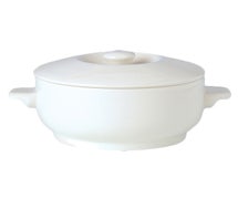 Steelite 11010829 Soup Bowl Cover, Fully Vitrified, Fridge/Freezer/Microwave/Dishwasher Safe, 12/CS