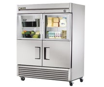 True T-49-2-G-2 Reach-In Refrigerator - Four Half Door - 49 Cu. Ft.