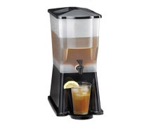 Tablecraft H353DP 3 Gallon Slimline Beverage Dispenser, Black Plastic, 18" X 8 3/8" X 16 1/2 ( Dispenserlay Carton), 2/CS