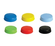 Tablecraft 63FCAPA 63Mm End Cap, 6 Assorted Colors