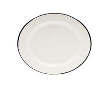 Tablecraft 80018 Enamelware Collection Plate - 8" dia., 6/CS