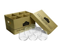 10 Strawberry Street CATERING-12-WINE-STEMLESS Set Of 12 Stemless Wine Glass 3" X 3" X 4", 14 Oz.
