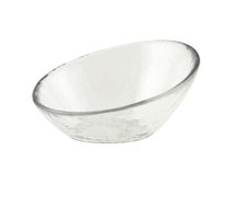 10 Strawberry Street HAG-3BWL Hammered Glass Angled Glass Bowl, 3.75"