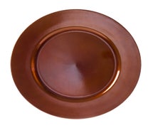10 Strawberry Street LACPR-24 Lacquer Round Lacquer Round Charger Copper, 13"