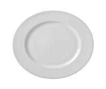 10 Strawberry Street ZW-1 Z-Ware White Porcelain Dinner Plate, 10.5"