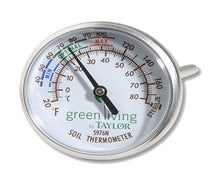 Taylor 5976N Soil Testing Thermometer, Dial Type, 6/CS