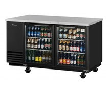 Turbo Air TBB-2SG Back Bar Storage Cooler - Glass Doors, Holds 2 Kegs or 129 6-Packs