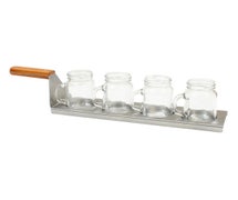 Tablecraft 20002 Better Burger Collection Drink Flight Spatula - 16" x 3-1/2" x 3-1/4", 12/CS