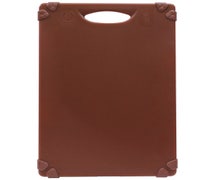 Tablecraft CBG1824ABR Cutting Board, 18X24X1/2", Color Coded Brown, "Griy", 6/CS