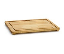 Tablecraft CBW20161L Wood Cutting Board, Non-Skid, 20X16X1" Carving Board W/ Feet, 4/CS