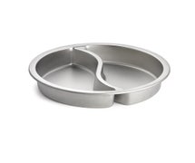 Tablecraft CW40297 Round Divided Food Pan 1Ea Min/6Ea Mas