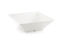 Tablecraft MB125 12.25"X5" Square Bowl, White Melamine, 3/CS