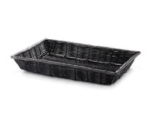 Tablecraft 2489 16X11.75X3" Basket, Rect, Black