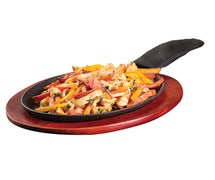 Tablecraft FSR3 Cash & Carry Fajita Sizzle Platter Set - 16" x 9" x 1-1/2"