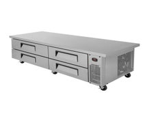 Turbo Air TCBE-82SDR-E Refrigerated Equipment Stand with Extended Top, 89-5/8"W