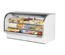 True TCGG-72 Deli Case with Curved Glass - Two Door, 37.1 Cu. Ft.