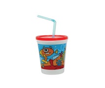 Sherman Specialty TF12FN 12Oz Ocean Cup/Lid/Straw, CS of 500/EA