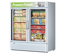 Deluxe Swing Glass Door Freezer - 2 Doors, 8 Shelves, 46.2 Cu. Ft., White