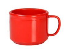 Thunder Group CR9035PR Mug, 10 Oz., Break-Resistant, Red, Per Dozen