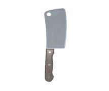 Thunder Group OW189 Asian Cleaver, 6" X 2-3/4" Riveted Wood Handle, Stainless Steel Blade (6 Each Minimum Order)