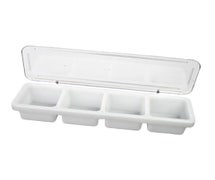 Thunder Group PLBC004P Condiment Server, With Cover, 18" X 5" X 3"