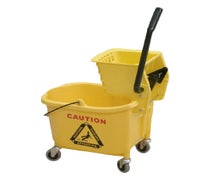 Thunder Group PLWB361 36-Quart Mop Bucket with Wringer, Yellow