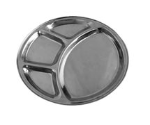 Thunder Group SLCRT004 Compartment Tray, 12-1/2" Diameter, 4-Wells