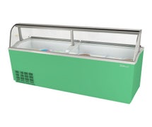 Turbo Air TIDC-91 Ice Cream Dipping Cabinet - 21.19 Cu. Ft., Green