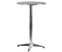 Flash Furniture 25.5'' Round Aluminum Folding Bar Height Table, Indoor/Outdoor