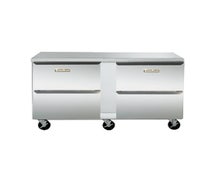 Undercounter Refrigerators - 60" Wide, Four Drawer, Stainless Back