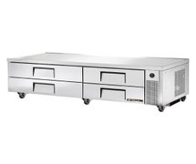 True TRCB-82-HC Refrigerated Chef Base - Four Drawer - 82"W
