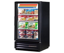 True GDM-10F-LD Countertop Glass Door Merchandiser Freezer - One Door - 10 Cu. Ft., Black, Right Hinged