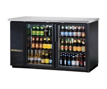 True TBB-24-48G-LD Back Bar Cooler - Two Glass Door - 49"W, Black, LED Lighting