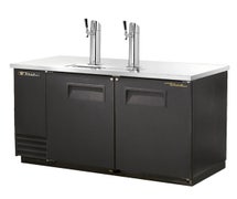 True TDD-2-HC - Direct Draw Beer Dispenser - Two Door, Two Keg Capacity, 59"W, Black
