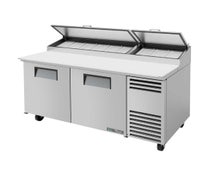 True TPP-67 Pizza Prep Table for Nine Pans - Two Door - 67"W