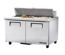 True TSSU-48-12-HC Sandwich/Salad Prep Table for 12 Pans - Two Door - 48"W