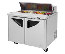 Sandwich Prep Table - Standard Top 2 Door, 9.5 Cu. Ft.