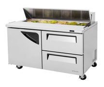 Drawered Sandwich/Salad Prep Table - 2 Drawers, 12.0 Cu.Ft.