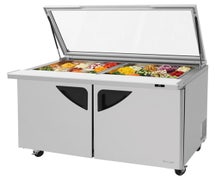 Turbo Air TST-60SD-24-N-GL Mega Top Sandwich Prep Table with Glass Lid