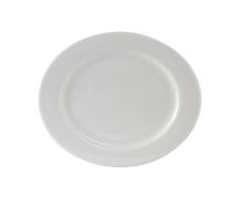 Tuxton China ALA-104 Plate 10-1/2", Porcelain White RE, 12/CS
