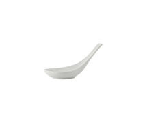 Tuxton China GZP-706 Tasting Spoon Oval 5/8oz, Porcelain White, 12/PK
