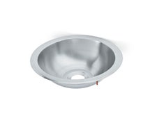 Vollrath 201250 Drop-In Round Hand Sink, 13" Diameter, 22 Gauge, 5/CS
