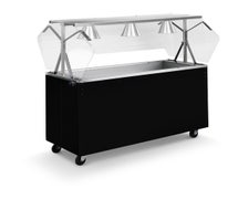 Vollrath 38716 - Affordable Portable Ice Cooled Cold Pan Unit, 60" Wide, Enclosed Base, Black