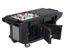 Cambro VBRUTHD6110 6' Versa Work Table Ultra Series with Heavy Duty Casters, Black